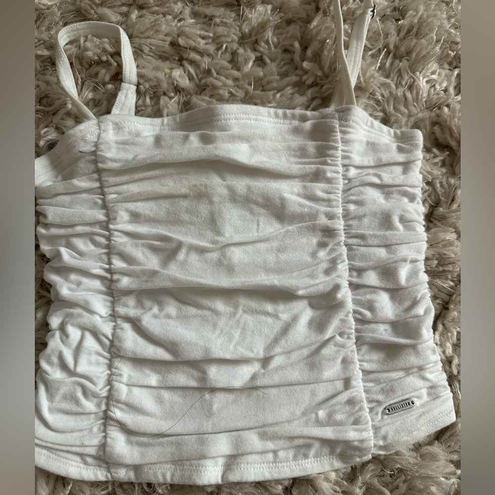 Hollister white tank top, xxs